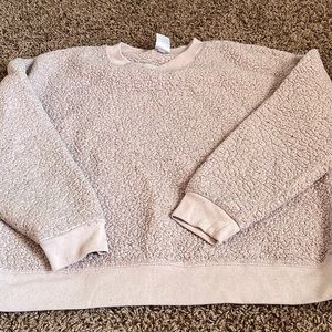 Pink Sherpa Pullover
